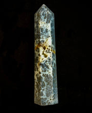 Marcasite Crystal Obelisk Mini-Tower – Soul Attraction & Metallic Focus (3"–4")