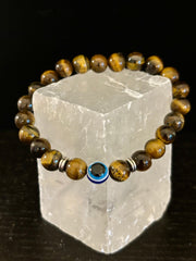 Evil Eye Style Beaded Bracelets – Handmade Natural Stone Protection