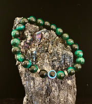 Evil Eye Style Beaded Bracelets – Handmade Natural Stone Protection