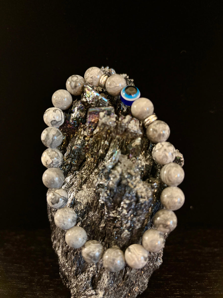 Evil Eye Style Beaded Bracelets – Handmade Natural Stone Protection