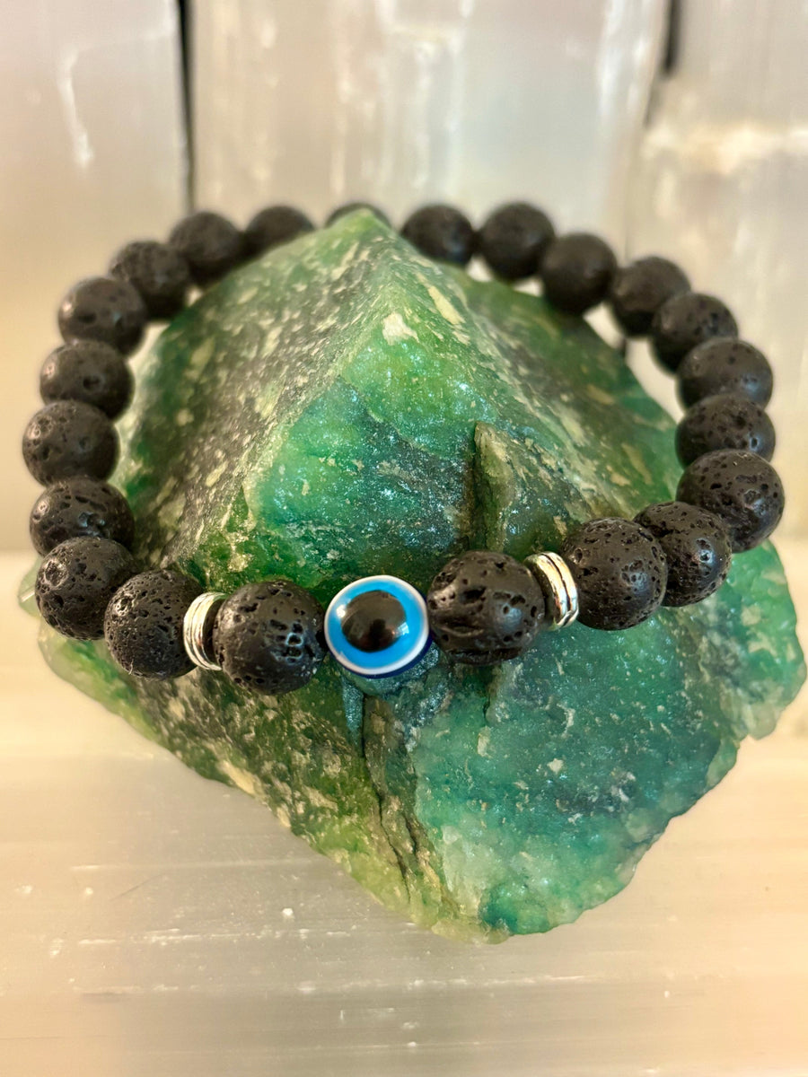 Evil Eye Style Beaded Bracelets – Handmade Natural Stone Protection