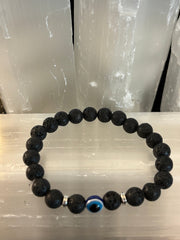 Evil Eye Style Beaded Bracelets – Handmade Natural Stone Protection