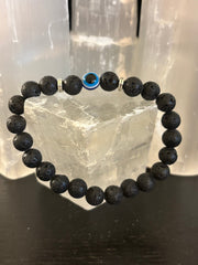 Evil Eye Style Beaded Bracelets – Handmade Natural Stone Protection