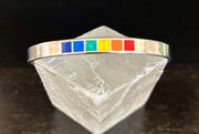 LGBTQ+ Pride Rainbow Cuff Bracelet – Stainless Steel Open Bangle