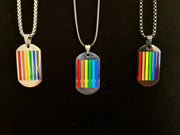 Bold Pride Dog Tag Necklace Collection – 3 Unique Styles