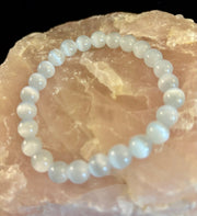 Reiki-Infused Selenite Healing Bracelet -Cleanse your energy and restore inner peace