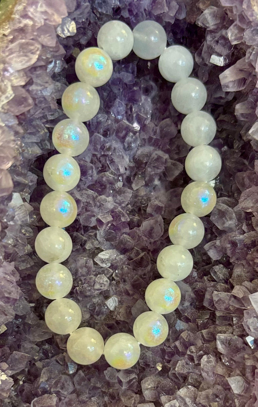 Moonstone Beaded Bracelet