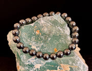 Hematite Grounding & Protection Bracelet – Root Chakra Healing Stone for Confidence, Clarity & Stability (6mm, 8mm, 10mm Options)