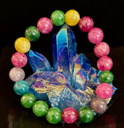 Multicolor Tourmaline Bracelet – Reiki-Infused Balance, Protection & Emotional Healing Jewelry (Medium Wrist)