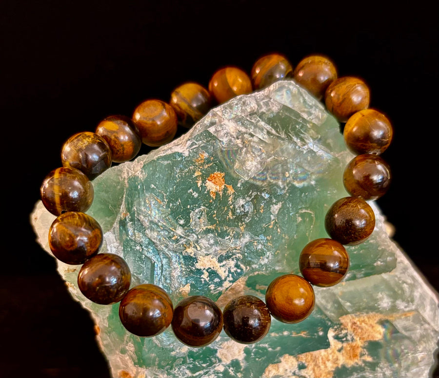 Natural Tiger Eye Beaded Bracelet – Stone of Personal Power