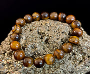 Natural Tiger Eye Beaded Bracelet – Stone of Personal Power
