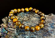 Natural Tiger Eye Beaded Bracelet – Stone of Personal Power