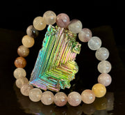 Elegant Natural Quartz Crystal Bracelet – Soothing Energy and Timeless Style