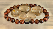 Earth Energy Collection – 6 Choices - Natural Stone & Magnetic Bead Bracelets for Medium to Large Wrists