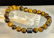 Earth Energy Collection – 6 Choices - Natural Stone & Magnetic Bead Bracelets for Medium to Large Wrists