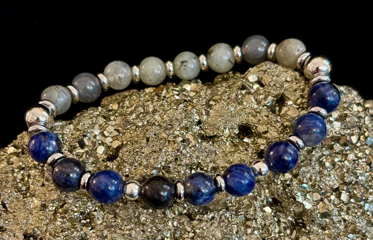 Sodalite & Labradorite Energy Bracelet – Confidence, Clarity & Protection