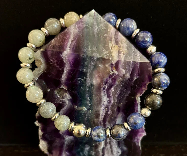 Sodalite & Labradorite Energy Bracelet – Confidence, Clarity & Protection