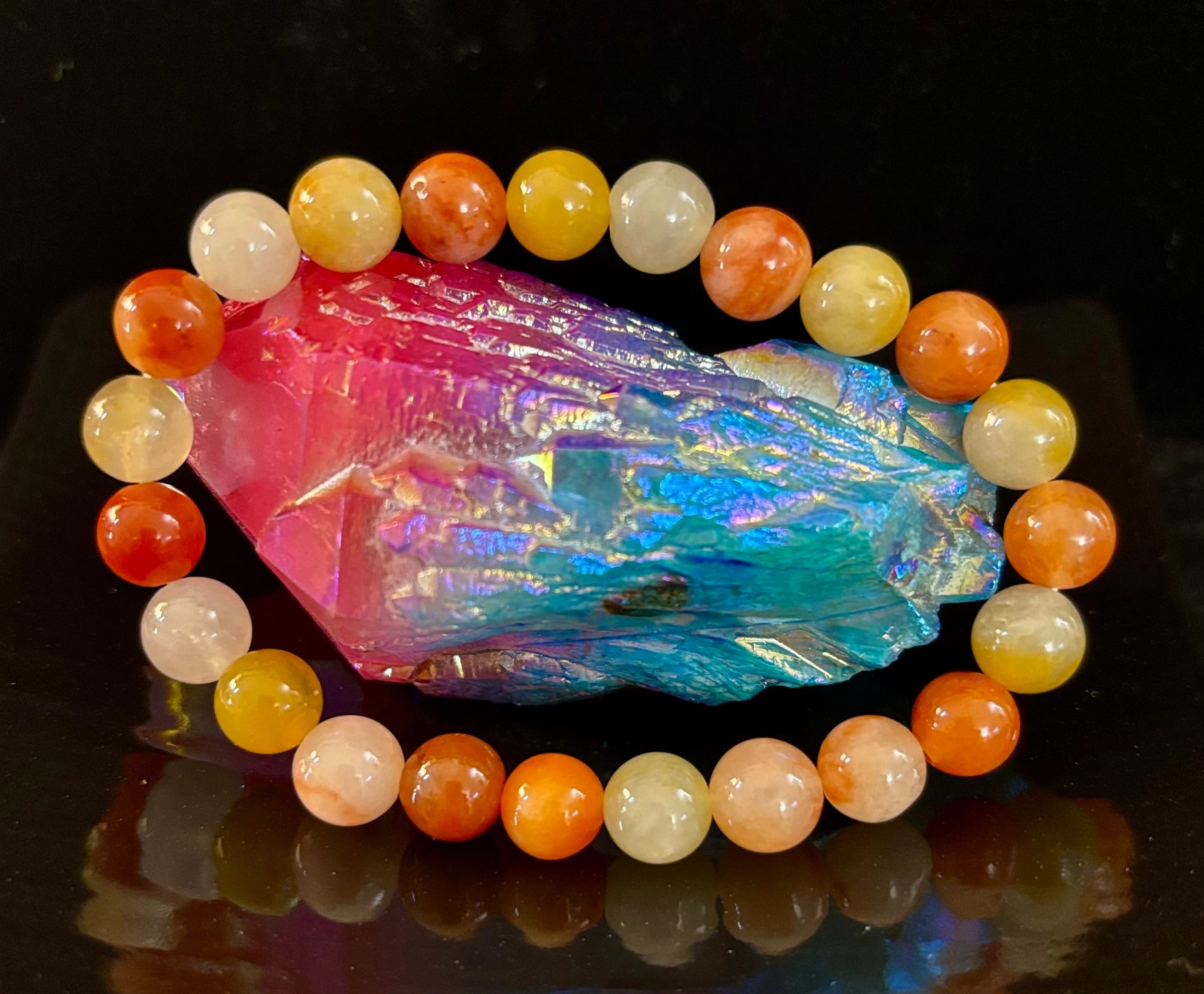 Red Aventurine Bracelet – Confidence, Creativity & Grounded Energy (Medium to Large Wrists)