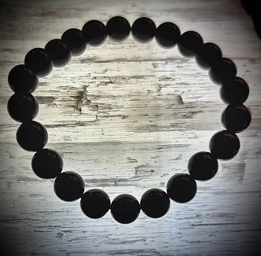 Jet Bracelet – Energy Cleanser, Emotional Healer & Lightweight Protection (Medium Wrists)