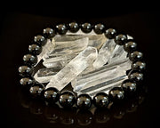 Black Tourmaline Bracelet – Protection, Grounding & Energy Shield (Medium to Large Wrists)