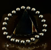 Black Tourmaline Bracelet – Protection, Grounding & Energy Shield (Medium to Large Wrists)
