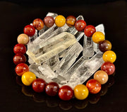 Mookaite Bracelet – Inner Strength, Grounded Energy & Vitality (Medium-Large Wrists)