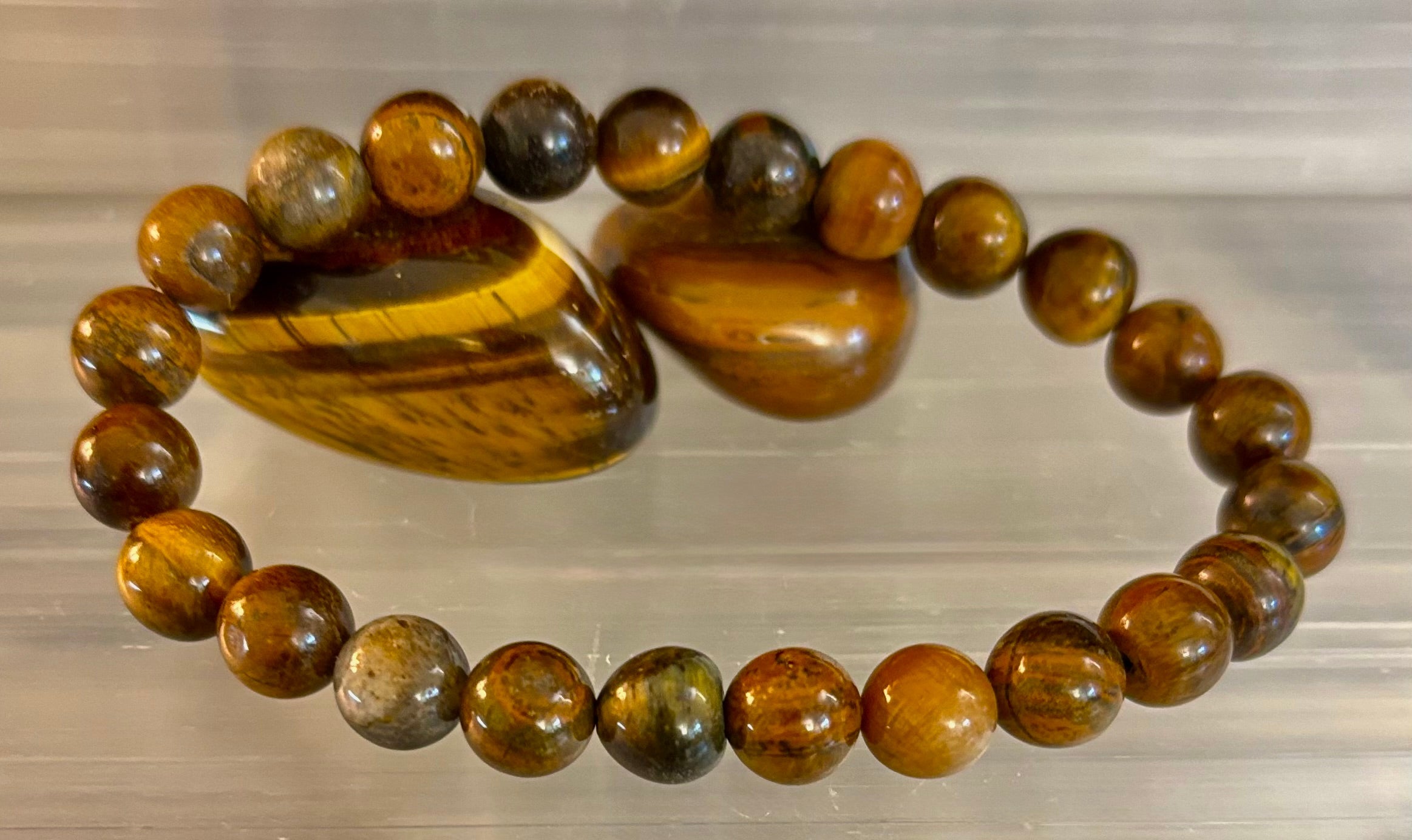 Tiger Iron Bracelet – Strength, Focus & Grounded Power (Medium to Large Wrists)