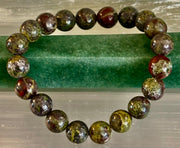 Dragon Bloodstone Bracelet – Courage, Vitality & Empowered Protection (Medium & Large Wrists)