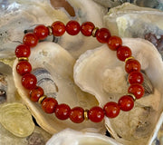 Carnelian & Red Jasper Empowerment Bracelet – Self-Confidence & Success