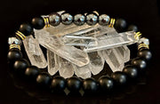 Grounding & Balance Black Obsidian and Hematite Bracelet