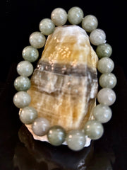 Jade Abundance & Prosperity Bracelet – 8mm or 10mm Beads (Medium to Large Wrists)