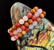 White Witch Intuition & Aura Cleansing Bracelet – Palo Santo, Selenite & Smoky Quartz