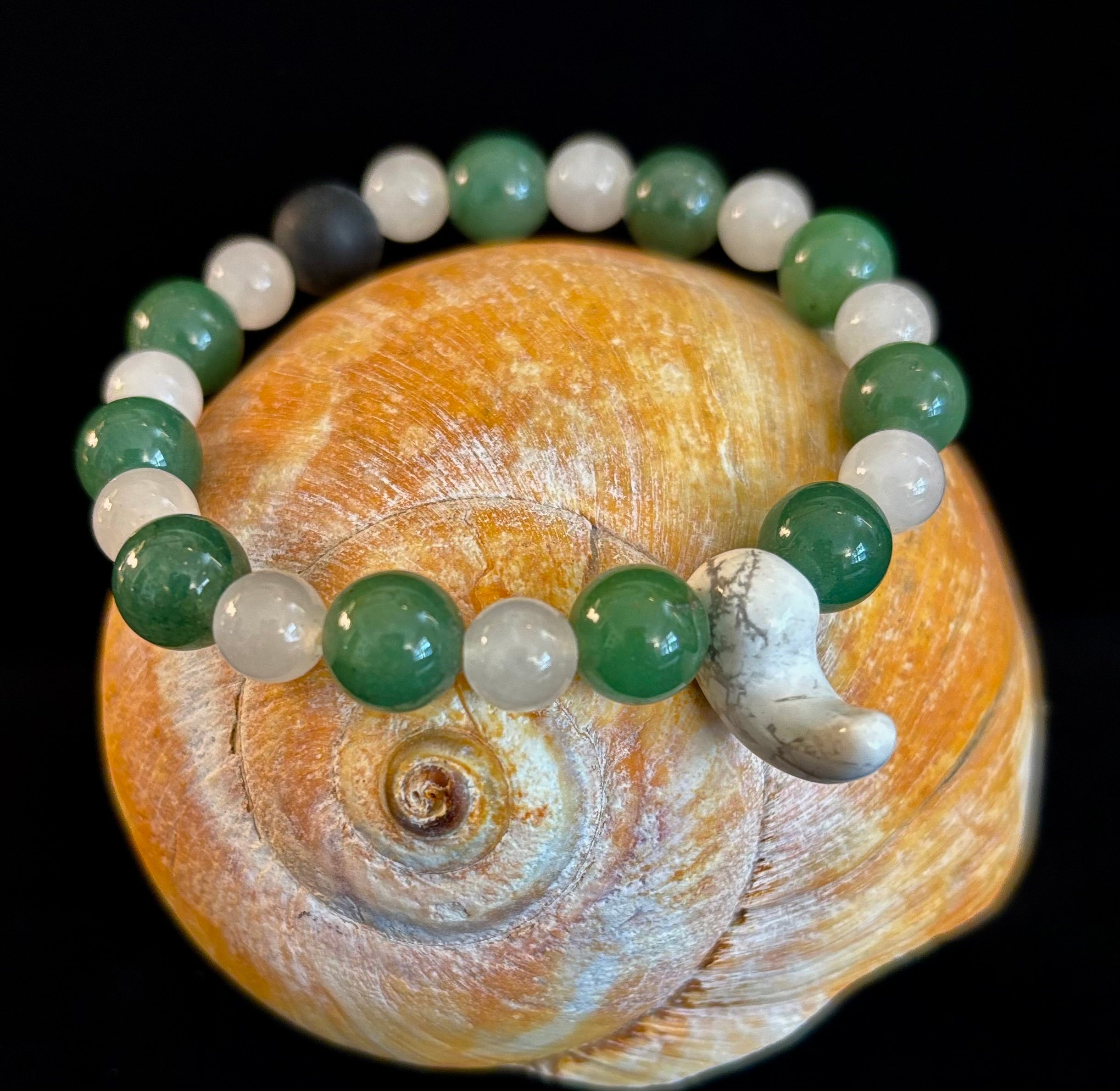 🌿 "Balance & Boldness" Natural Gemstone Bracelet – 10mm Beads | Handmade in the USA