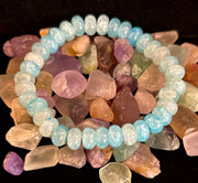 Tranquil Strength Agate Rondelle Bracelet – Grounding Energy for Everyday Wear 🌿🖤