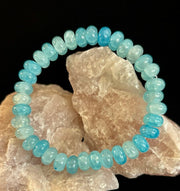 Tranquil Strength Agate Rondelle Bracelet – Grounding Energy for Everyday Wear 🌿🖤