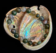 Indian Agate Bracelet 6mm, 8mm & 10mm – Reiki-Infused Grounding, Balance & Protection Jewelry (Multiple Wrist Sizes)