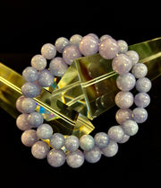 Angelite Crystal Bracelet – Serenity & Intuition | 8mm & 10mm Beads for Medium Wrists