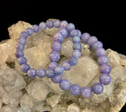 Angelite Crystal Bracelet – Serenity & Intuition | 8mm & 10mm Beads for Medium Wrists