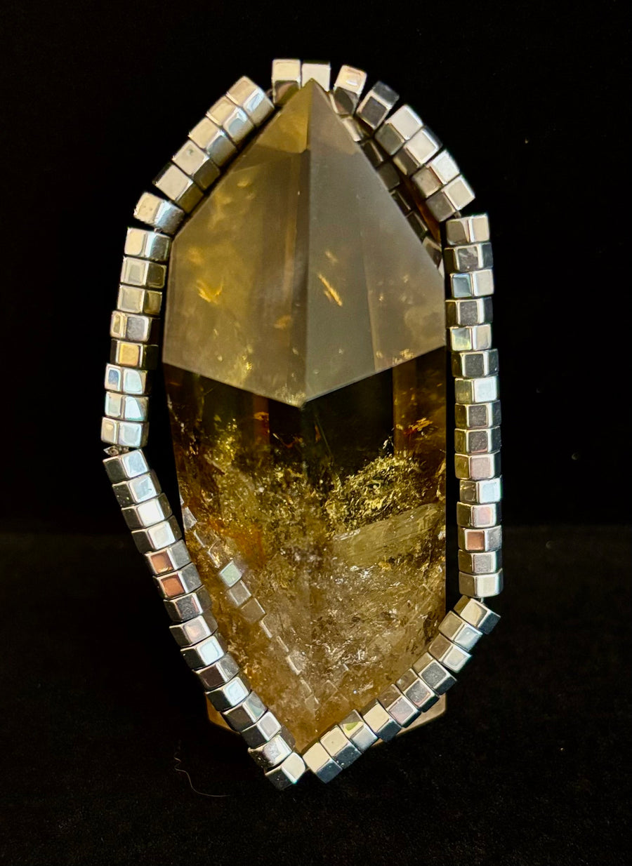 Sleek Silver Cube Beaded Bracelet – Minimalist Style for Any Occasion