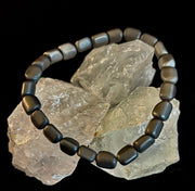 Hematite Bead Bracelet – Gunmetal, Gold & Silver (Medium–Large Wrists)