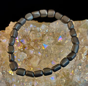 Hematite Bead Bracelet – Gunmetal, Gold & Silver (Medium–Large Wrists)