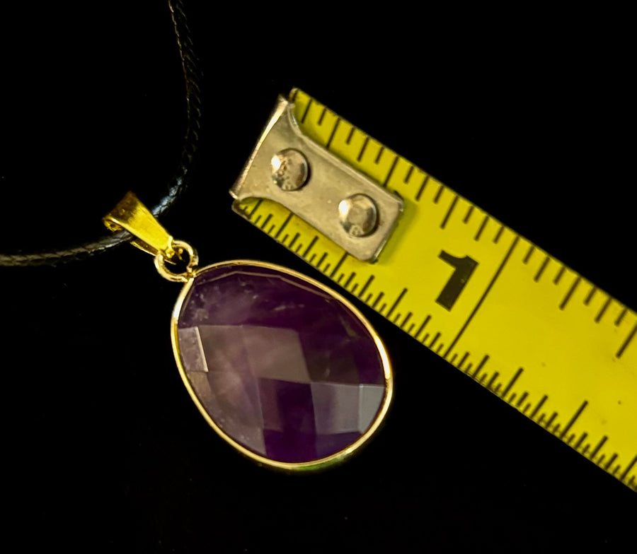 Crystal Drop Necklace – 1 inch Teardrop Pendant (Made in Australia)