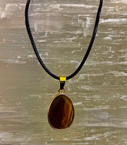 Crystal Drop Necklace – 1 inch Teardrop Pendant (Made in Australia)