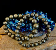 Pyrite Beaded Bracelet - Unlock Abundance & Inner Strength