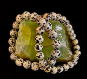 Dalmatian Jasper Protection & Playfulness Bracelet – 8mm or 10mm Natural Stone Beads