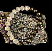 Protection Intention Bracelet – Shungite & Selenite Energy Bracelet