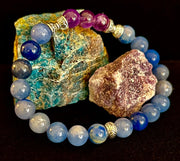 Calm Mind Bracelet – Amethyst & Blue Aventurine Anxiety Support