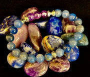 Calm Mind Bracelet – Amethyst & Blue Aventurine Anxiety Support