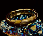 Steel Grounded Strength Bracelet | Natural Stone Beaded Jewelry (Medium–Large Wrists)