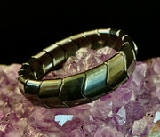 Steel Grounded Strength Bracelet | Natural Stone Beaded Jewelry (Medium–Large Wrists)